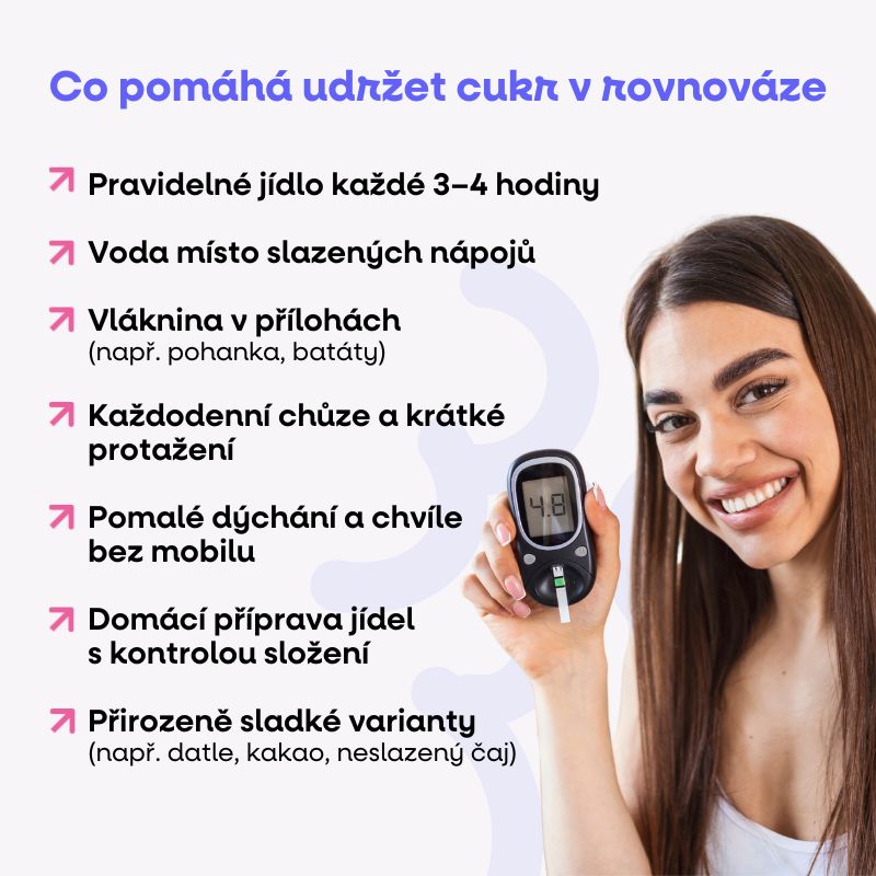 Co pomáhá udržet cukr v rovnováze